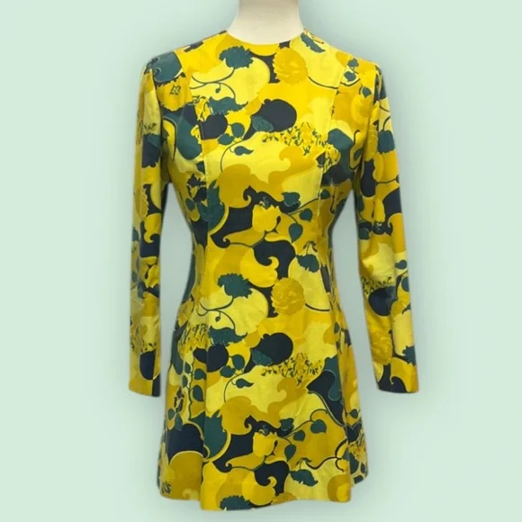 60’s Long Sleeve Mini Mod Dress - Picture 1 of 15